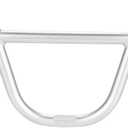 BMX Handlebar 22.2mm Bike Riser Handlebar, Length 680mm, Bicycle Handle Bars Aluminum Alloy Silver