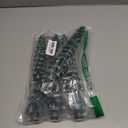 Christmas Decorations Indoor, Christmas Decor-Christmas Tree Taper Flameless Candles Battery Operated with Remote Timer, Xmas Candlestick Home Table Mantel Room Decor, 4 Pack(Green&White) Large, 11.4"