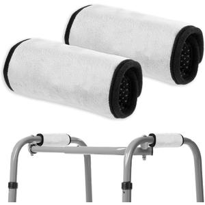 2 Pack Walker Handle Cushions Non-Slip Comfortable Cushion Padding Walker Padded Hand Grip Covers Walker-Grip Covers Pads for Rolling Wheelchair Walker-Rollator Handle Elderly Grippers