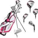Aspire X1 Ladies Complete Right Handed Golf Club Set | Complete Regular & Petite Womens Golf Clubs Set | with 3 HC's, Lightweight Shafts & Spacious Stand Bag w/Storage Pockets & Dual Carrying Straps