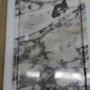 Real Luxurious Natural Marble Vanity Tray Genuine Marble/Stone Storage Tray for Home Decor Bathroom/Kitchen/Vanity/Dresser Non-Resin/Non-Ceramic (12" x 8" x 0.6", Engraving Tray-purple)