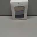 lulumoon Muslin Swaddle Blanket Baby - Cotton Swaddling Blanket Soft Baby Receiving Blankets Neutral 3Pack(Navy)