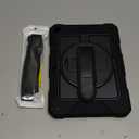 BMOUO Case for iPad 6th/5th Generation Case (9.7 inch, 2018/2017), 360Rotating Stand, Hand/Shoulder Strap Shockproof iPad 9.7 Case for iPad Air 2, Black