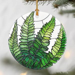 Fern Plant Christmas Ornaments: Christmas Tree Decorations, Holiday Decor for Plant Lovers, Stocking Stuffers, Gift Ideas, Xmas Gift & Plant Lover Gifts, Plant Mom Gifts