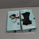 Comfy Package Black Nitrile HEAVY DUTY 6 Mil. Chemical Resistance, Latex & Powder Free, Textured Fingertips Disposable Gloves, Set of 2, Small