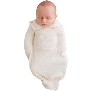Swaddelini Organic Cotton Sleep Sack, Swaddle for Newborns, 0-3 Month Baby Sleep Sack, 12-18 pounds, Made in USA