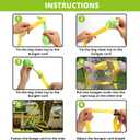 Dog Hanging Bungee Tug Toy for Two Dogs: Interactive Tether Tug-of-War for Pitbull Small to Large Dogs to Exercise - Durable Retractable Tugger Dog Rope Toy with 2 Chew Rope Toys