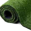 Synthetic Artificial Grass Turf 0.4" Customized Sizes, Drainage Holes Pet Faux Grass Astroturf Rug Carpet 4FTX4FT Indoor Outdoor Rug Area Garden Decor
