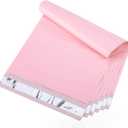 Metronic Poly Mailers 10X13 100 Pack, Strong Adhesive Shipping Envelopes for Clothing, Medium Shipping Bags for Small Businesses, Waterproof Mailers Poly Bags, Packages Bags Light Pink