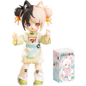 CALEMBOU BJD Blind Box, 1/12 Cute NAGI The Untrammeled Traveler Series BJD Doll, 5.5 Inches Collectable Action Figure for Birthday Gifts (Nagi-XYY-1box)