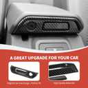 RAZPOY Armrest Box Switch Trim Cover Compatible with 2021-2023 Ford Bronco Carbon Fiber Interior Accessories