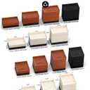 Furniture Risers, Tclouda Bed/Sofa/Desk/Table/Chair Leg/Fridge Lifts to 1.5, 3 and 4 in, Square Adjustable Risers Blocks for Extenders, Heavy Duty Supports Up to 1300 Lbs, 4 in-Brown-Square