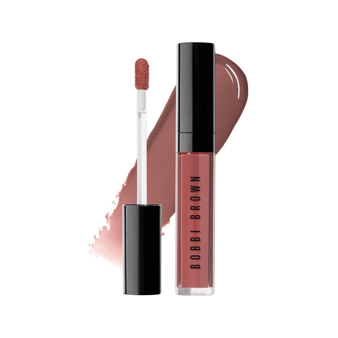 Bobbi Brown Crushed Oil-Infused Gloss | Hydrating, Non-Sticky, Tinted Lip Oil Gloss | High-Impact Shine & Comfortable Feel, 0.20 Fl Oz (03 Force of Nature (A medium pink brown))