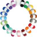 Piccassio Crochet Kit  20 Assorted Acrylic Yarn 