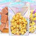 NPLUX Stand Up Holographic Mylar Bags Resealable Zipper Bags for Small Business Packaging Supplies(100PACK, 6x9IN)