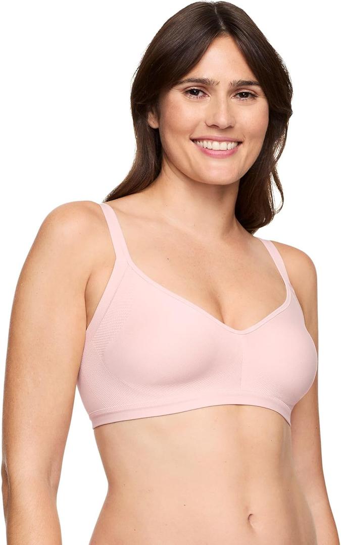 Warner's Women's Blissful Benefits Underarm-Smoothing with Seamless Stretch Wireless Lightly Lined Comfort Bra Rm3911w (X-Large)
