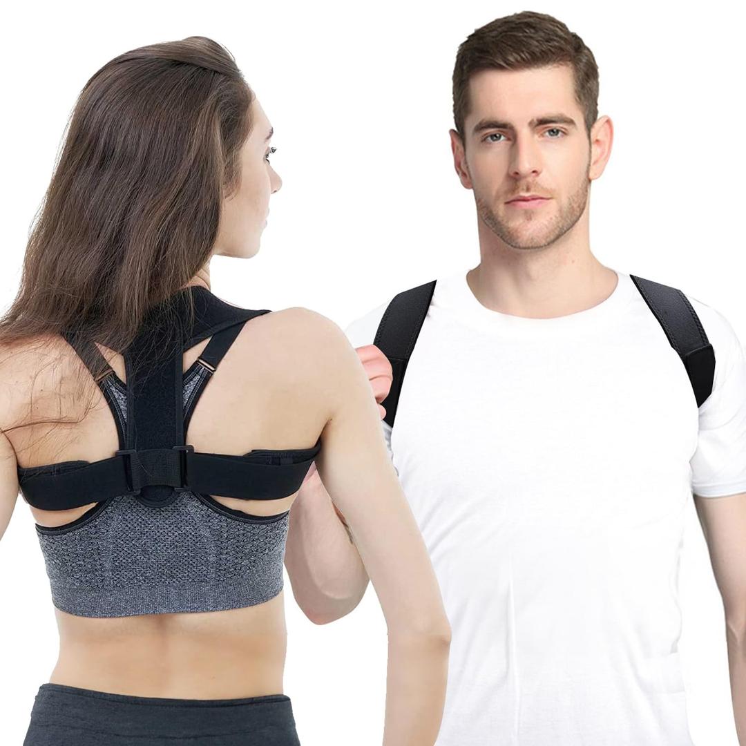 Posture Corrector for Women and Men, Adjustable Upper Back Brace, Breathable Back Support Straightener