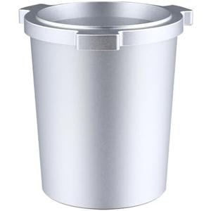 51mm Coffee Bean Dosing Cup for Delonghi La Specialista Espresso Machine Portafilter With Grinder Activating Tab, Coffee Powder Measure Can For EC9355/9555/9665/9155/9255/9885/9335/9865 -Silver Color