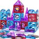 Magnet Toy for Toddlers 1-3, Toddler Magnet Building Blocks Tiles Toys for Kids Ages 1-3 4-8, Preschool Learning Sensory Educational Gifts Toys for Boys and Girls 3+ Year Old