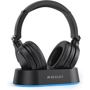 Wireless Headphones for TV Watching, TV Headphones Wireless for Seniors with Transmitter Charging Base, Over ear Bluetooth Headset No Audio Delay, HIFI Stereo, 65H Playtime, Gifts for Parents/Elderly