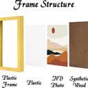 Gold 18x18 Picture Frame Set of 3, High Transparent Frame for 18 By 18 Square Photo Collage Canvas Poster Size Wall Mount and Tabletop Horizontally Vertically (Gold, 18 x 18 inches)