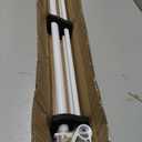 Double Curtain Rods with Aluminum Bouquet Brackets and Round Finials,Matte White Curtain Rods for Windows 72 to 144 inch,1-Inches Front and 5/8 Inches Back Double Window Drapery Rod for