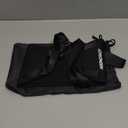 Airplane Foot Hammock, No Collapse Foot Rest for Plane Travel with Extended Adjustment Strap, Portable Desk Foot Hammock with Thickened Foam, Foot Sling Travel Essentials to Relax Your Feet (1 Pc Black)