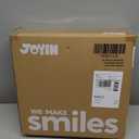 JOYIN 24'' Pre-Lit Christmas Wreath with Warm Lights, Large Lighted Christmas Wreaths for Front Door, Windows, Living Room, Xmas Indoor & Outdoor Holiday Decorations, Battery Operated