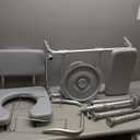 Drive Medical 12005KDC-1 Transfer Bench Commode Chair for Toilet with Padded Seat, Gray