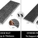 HEBE Kitchen Mat Cushioned Anti Fatigue Comfort Floor Mat 20"x60" Waterproof Non Slip Kitchen Rug Runner Laundry Room Rug Floor Carpet Heavy Duty Comfort Standing Mat Pads,Silver Grey