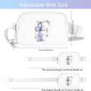 Simikol Initail Letter Personalized Belt Bag Cute Crossbody Bags for Women Fashion Waist Packs Letter A-T Waterproof Running Workout Hiking Travel Fanny Pack, F