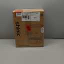 Shinic Electric Fireplace Heaters for Indoor Use,1500W Space Heater with Crackling Sound & 3D Realistic Flame, Safety Protection, Mini Portable Fireplace Heater for Home Christmas Decoration, Walnut (11.8" x 5.9" 14.6")