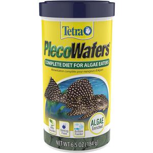 Tetra PlecoWafers Fish Food for Algae-Eaters, 6.5 oz (EXP 03/02/29)
