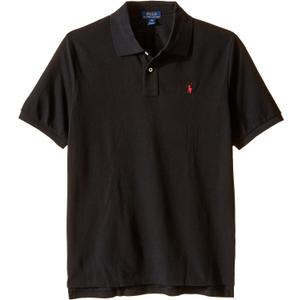 Polo Ralph Lauren Boys Classic Fit Pony Logo Polo Shirt (L/G (14-16), Polo Black)