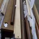 Canopy Bed Frame with Headboard & Solid Wood 4 Poster Platform Bed for Bedroom, Wooden Slats Support Mattress Foundation & No Box Spring Needed & Easy Assemble, Modern Design,  Size Queen