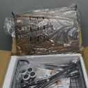 HapiRm Fruit Basket Kitchen Cart - 5 Tier Adjustable Vegetable Storage Rack, Large Capacity Rolling Kitchen Carts on Wheels for Snack Onion and Potato Storage