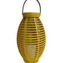 EDL 12.2IN Solar Lantern Yellow