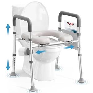 Soundfuse Toilet Seat Riser for Seniors, Raised Toilet Seat with Handles, Adjustable Height & Width, 400lb Handicap Elevated Toilet Seat, Fit Any Toilet Soundfuse Toilet Seat Riser for Seniors, Raised Toilet Seat with Handles, Adjustable Height & Width, 400lb Handicap Elevated Toilet Seat, Fit Any Toilet
