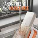 Mini Foldable Desktop Mop, Self-Squeeze Sponge Mop with One-Hand Handle for Wet and Dry Cleaning - Kitchen, Bathroom, Glass, Car, Small Spaces (Replaceable Head)