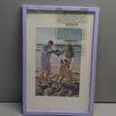 decorUhome 11x17 Picture Frame, Display Pictures 8x12 with Mat or 11x17 without Mat, Wall Hanging Poster Frame, Purple, 1 Pack