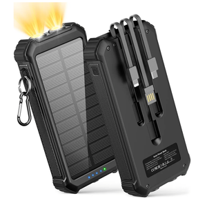LATIMERIA 45800mAh Solar Charger Power Bank, Portable Phone Charger with USB C in/Output, 5V3.1A QC 3.0 Fast Charging for Cellphone, External Battery Pack Compatible with iPhone Samsung Google etc