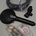 SR SUN RISE Filtered Shower Head with Handheld High Pressure 9 Spray Mode Showerhead Detachable Shower Head Water Softener Filters Beads for Hard Water Remove Chlorine 4 Filters Matte Black