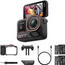 Insta360 Ace Pro 2 Xplorer Bundle Dual Battery- 8K Waterproof Action Camera Co-Engineered with Leica, 1/1.3" Sensor, Dual AI Chip, Leading Low Light, Superior Audio, Flip Screen & AI Editing for Vlogs (Midnight Black+Slate Gray)