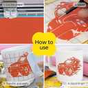 Permanent Adhesive Vinyl Roll - 12" x 15ft Matte Orange Sticker Vinyl for All Cutting Machines, for Signs, Decals, Home & DIY Projects