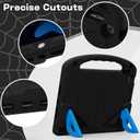 Kids Case for iPad 9th/8th/7th Generation (iPad 10.2 inch 2021/2020/2019), Shockproof Case with Screen Protector (Black)