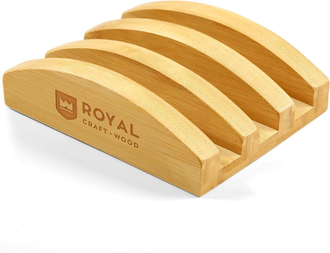 ROYAL CRAFT WOOD Cutting Board Stand for Cutting Board Sets, Chopping Boards Rack Organizer that Holds up to 3 Cutting Boards to 0.6 Inches Thick