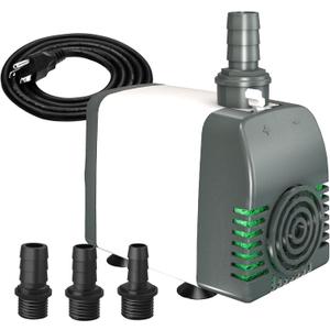 Knifel 550GPH Submersible Water Pump, Fountain Pumps with Over Heating Protection Adjustable Flow Rate Desin 6.5ft High Lift for Fountains, Hydroponics, Ponds, Aquariums & More