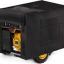 JESTOP Generator Cover Waterproof 32L24W24"H, Heavy Duty Snow/Wind Proof 600D Oxford Universal Portable Generator Cover, for Most Portable Generators Covers 5000-10000 Watt, Black