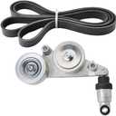 39092 Drive Engine Belt Tensioner Assembly w/Belt 3.5L V6 Compatible with 2005-2010 Honda Odyssey / 2008-2010 Honda Accord / 2006-2011 Honda Pilot 31170-R70-A01 31170RKB005