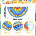 Fiesta Decorations Cinco De Mayo Decorations Centerpiece,Fiesta Birthday Decorations,Table Decoration for Birthday Wedding Rainbow Mexican Party Decor Supplies15Pcs